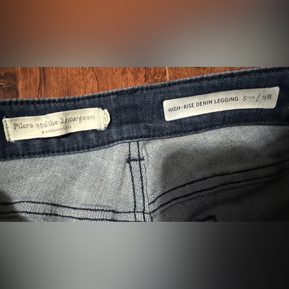 Anthropologie Pilcro and the Letterpress High-Rise Denim Legging size 28 - Picture 6 of 6